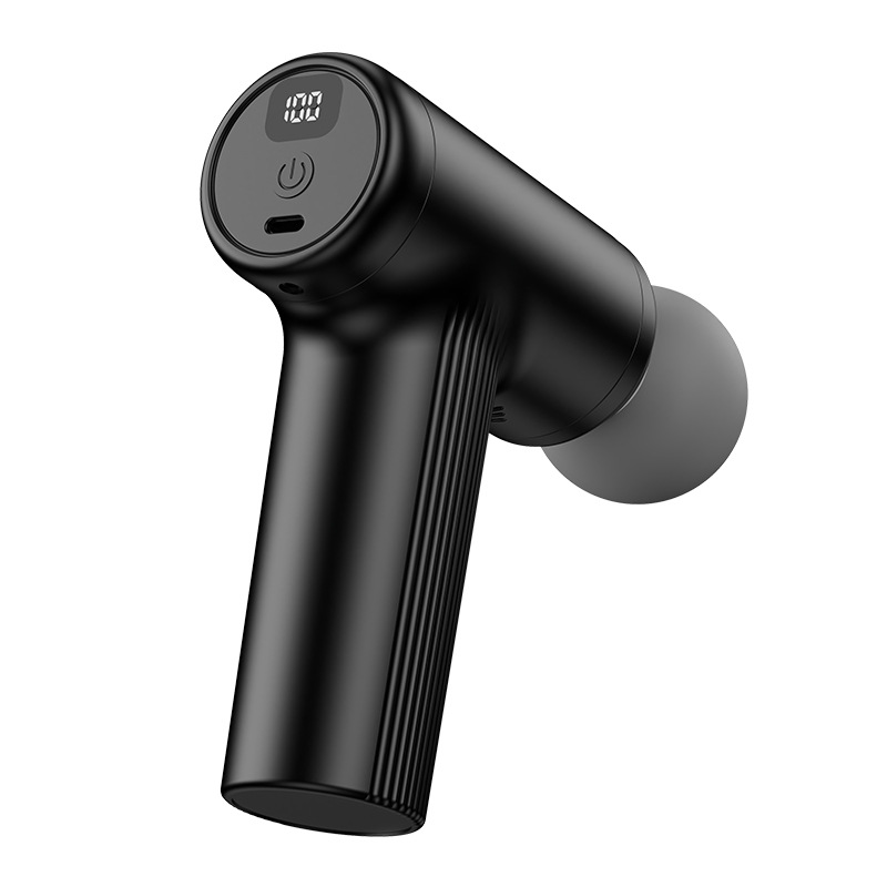 Mini Fascia Gun Home Muscle Relaxation Massager 100-Speed Electric Massager Smart Led Display Neck Mask Gun