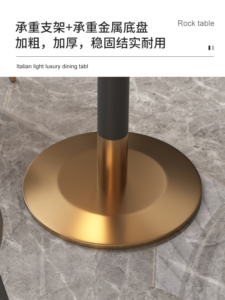 Simple Reception Negotiation Table and Chair Combination Sales Office Milk Tea Shop Negotiation Leisure Reception Light Luxury Small Round Table Dining Chair