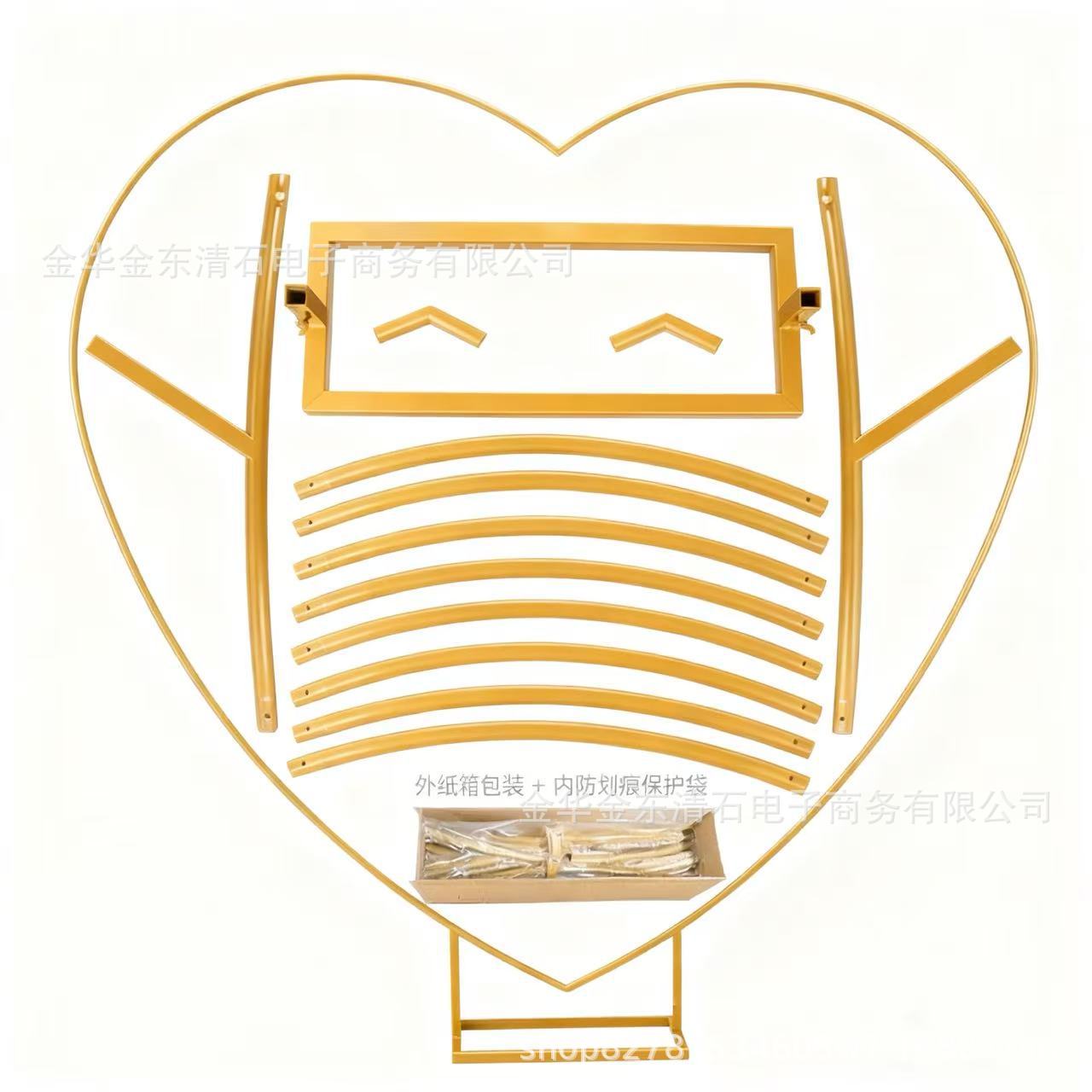 Wedding Iron Ring Love Arch Wholesale Foreign Trade Party Outdoor Birthday Balloon Arch Frame Stage Layout