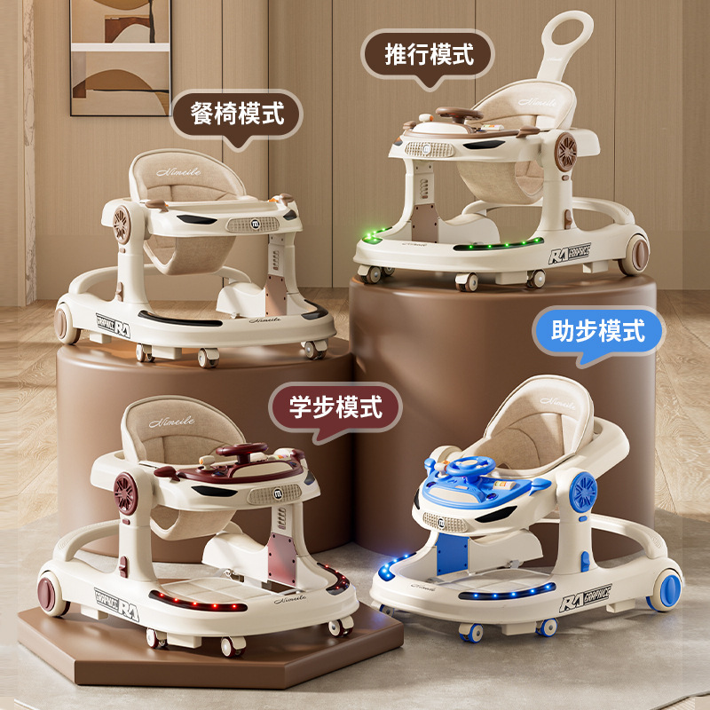 Foreign Trade Toddler Baby's Anti-O-Leg Foldable Trolley Baby's Multifunctional Three-in-One Toddler