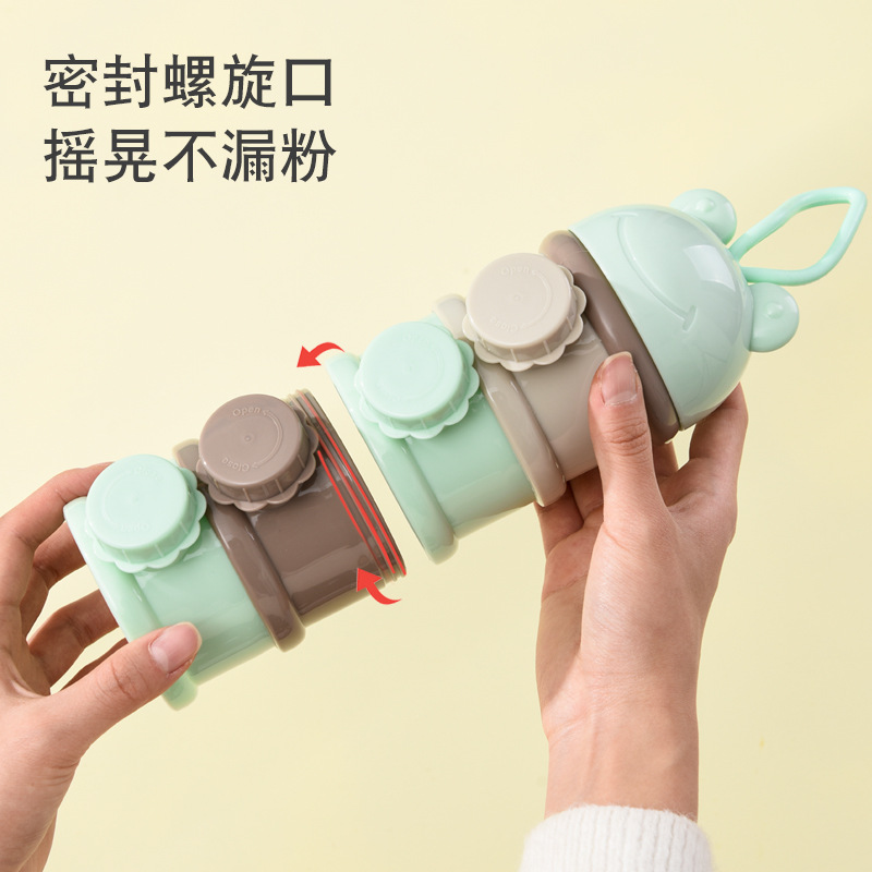 Source manufacturers milk powder grid portable milk powder box baby milk powder packaging box large capacity snack packaging box OEMODM