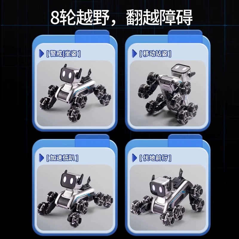 Remote Control Smart Robot Dog 2025 New Model Electronic Dog Robot Ai Artificial Voice Boy Gift Tiktok Trending