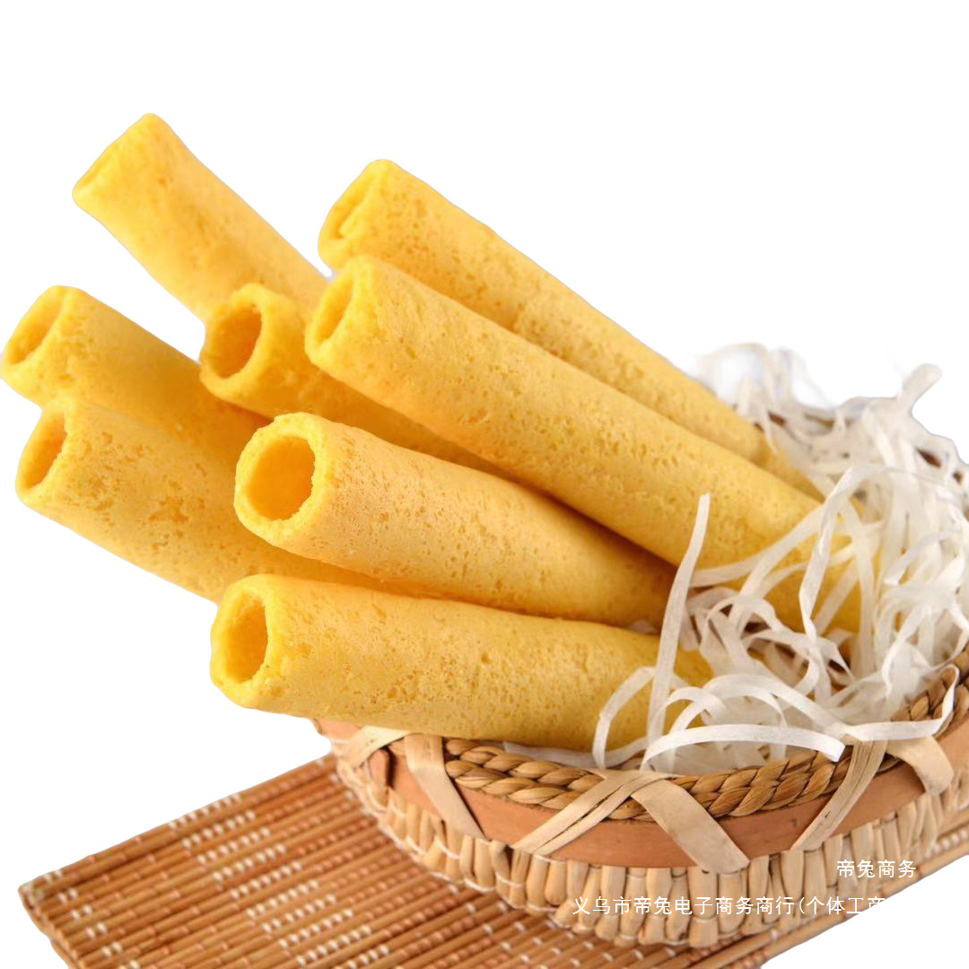 Pingzhi Songhua Egg Roll Snack Breakfast Afternoon Tea Crispy Craving Egg Roll Traditional Dormitory Snack Delicious 308g