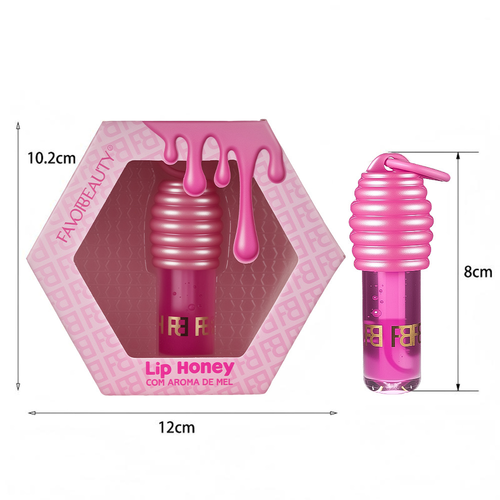 Brazilian Honey Lip Gloss Lip Glaze Lip Oil Lip Essence Moisturizing Moisturizing Water Gloss Lip Gloss Plumping Lip Pearlescent Cross-Border