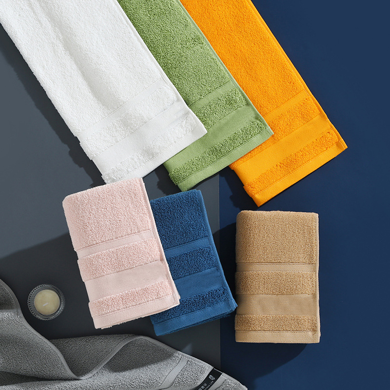 Pure cotton 32 strands of dopamine color gift towel wholesale cotton broken foreign trade towel bath towel absorbent logo custom