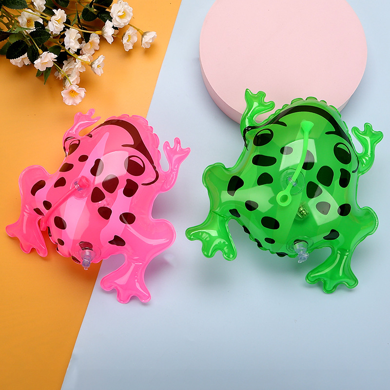 Mini inflatable frog Luminous frog inflatable frog baby frog son online celebrity frog factory wholesale