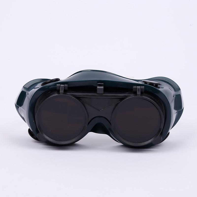 Manufacturer's Double-Flip Welding Glasses, Welder's Labor Protection Sunglasses, Anti-Impact and Anti-Drill Double-Layer Lenses to Protect Eyes