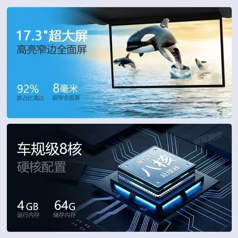 Ceiling-Mounted Tv for M8, Trendy Brand Elf M8 Rear Entertainment Screen Modification and Upgrade