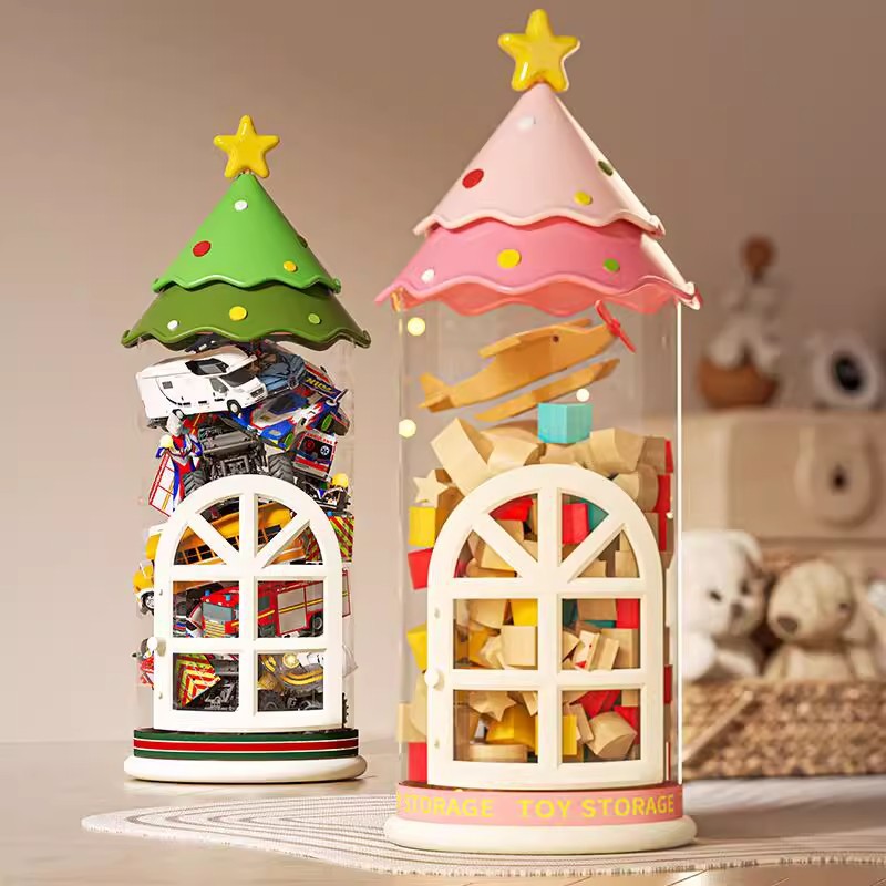 Новый улучшенный ведро для хранения кукол, стильный домашний артефакт для хранения кукол, пылезащитное ведро для плюшевых игрушек, прозрачное