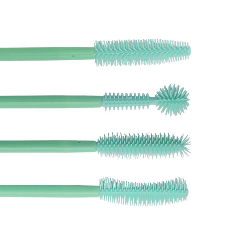 Disposable Eyelash Brush Grafting False Eyelash Brush Silicone Brush Head Makeup Tools in Various Shapes