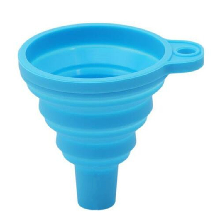 Silicone Retractable Folding Funnel for Home Use, Small Oil Pouring Funnel, Food-Grade Oil Pouring, Wine Pouring, and Oil Dispensing Plastic Funnel
