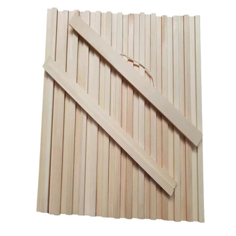Solid wood flat rod hanging shaft studio poster hanging picture clip poster hanging picture studio late wood accessories materials