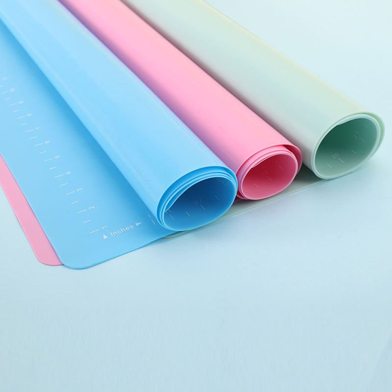 Cross-Border New Simple Square Silicone Kneading Mat for Home Kitchen with Scale Chopping Board Rolling Baking Tools Wholesale