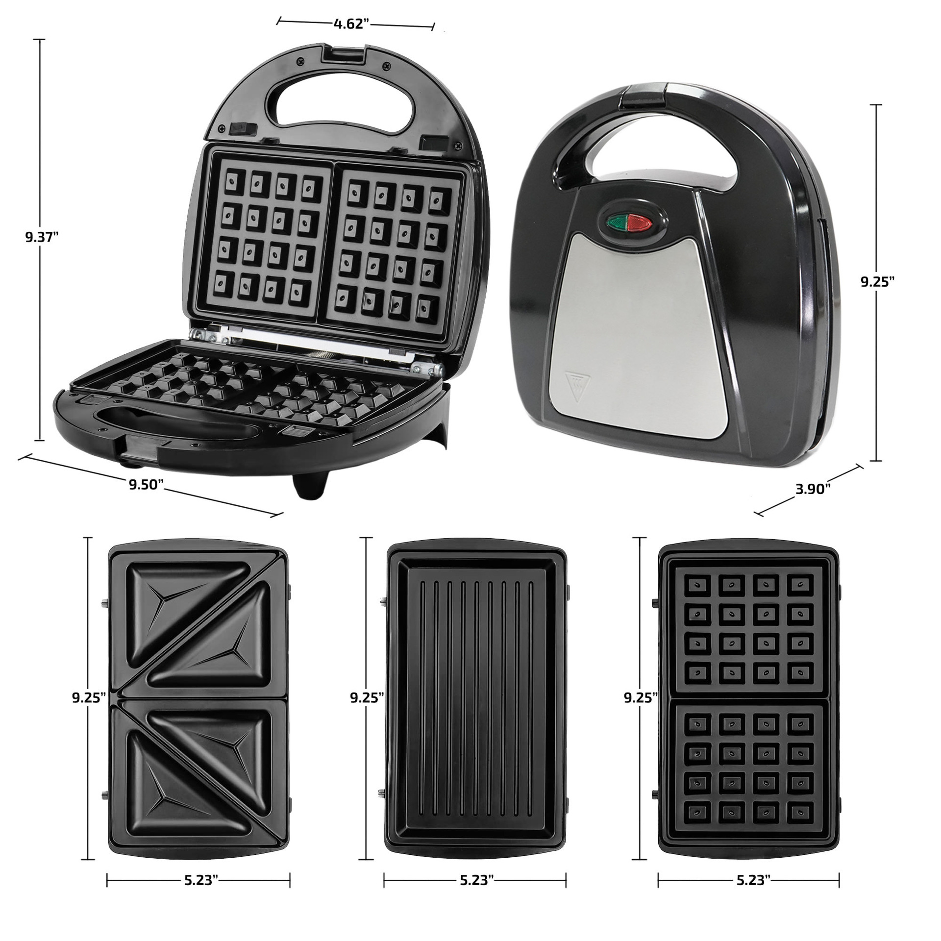 Three-in-one breakfast machine sandwich machine waffle machine donut machine household electric cake pan steak machine breakfast machine