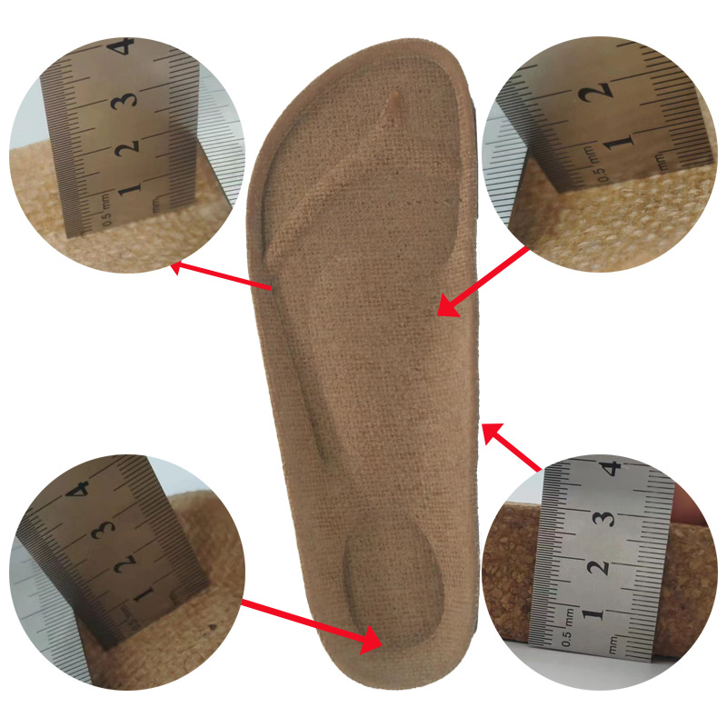 Kt-0122 Factory Direct Sales High Quality Latex Cork Linen Midsole Spot Support Ordering