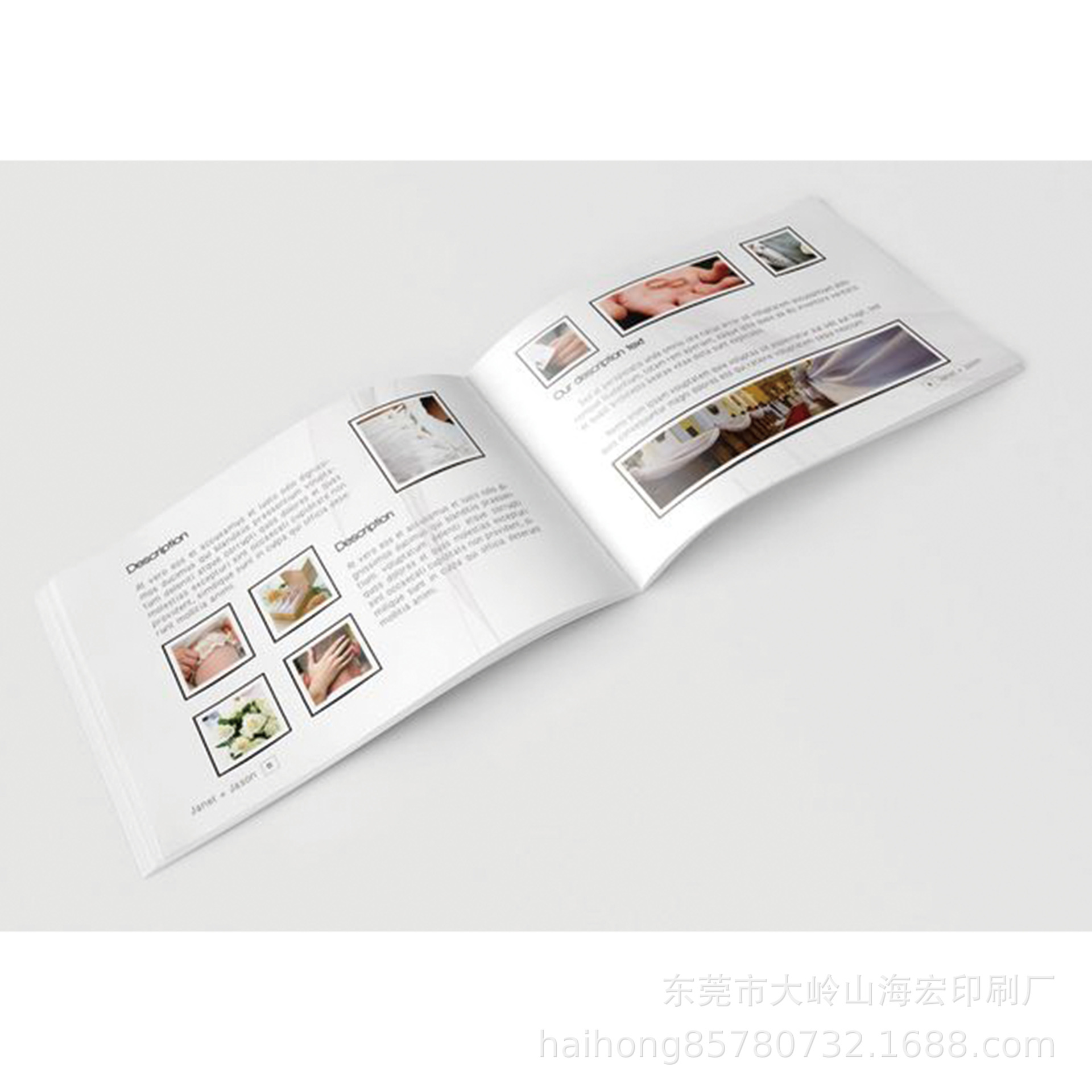 Product Brochure Printing, Single Sheet Folding Saddle Binding, Black and White Accordion Folding Customization, Corporate Brochure Printing