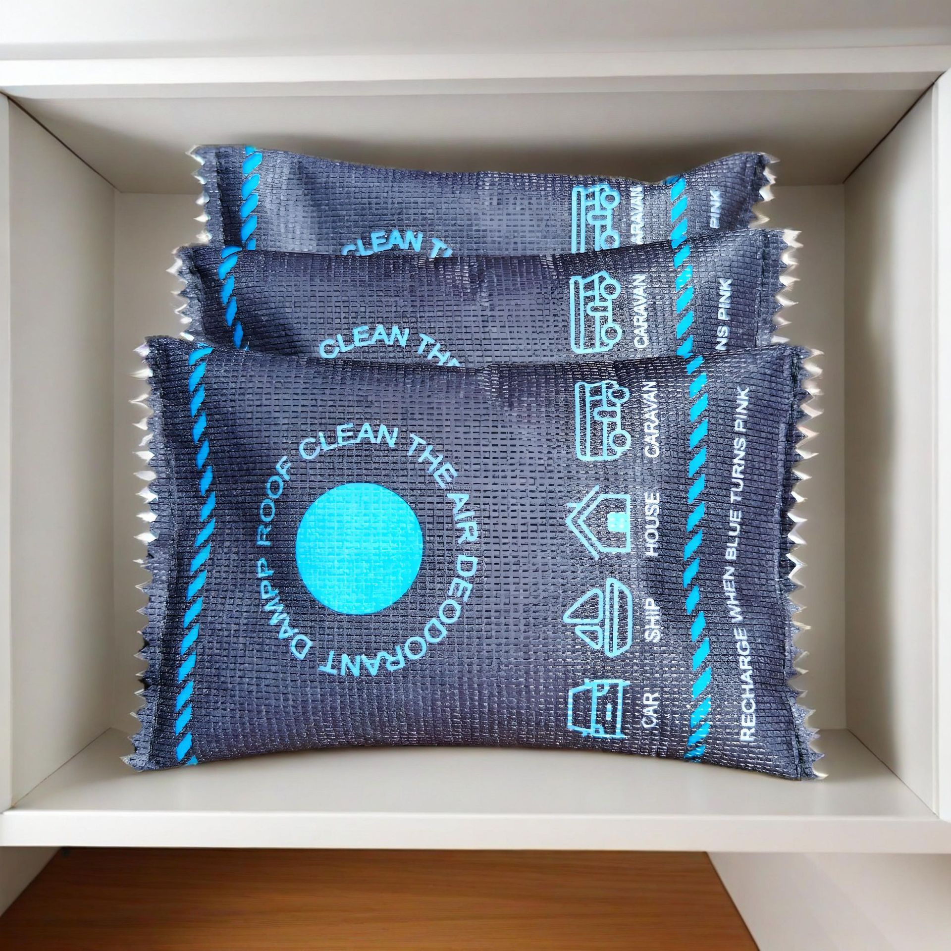 Amazon Car Silicone Desiccant Wholesale Car Dehumidifier Bag Moisture-Proof Bag Smart Color-Changing Silicone Desiccant