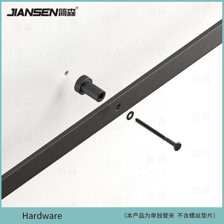 Американские аксессуары для дверей-амбаров, зажимы для труб, втулка для трека, зажим из углеродной стали, саморезы, оптовая продажа