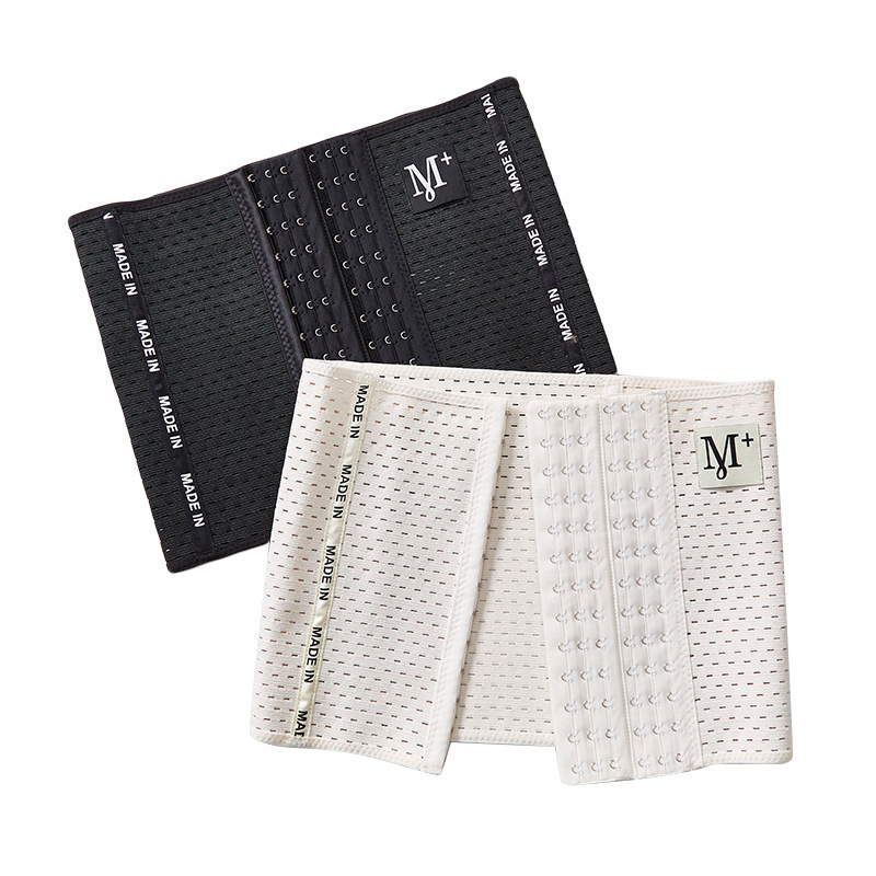 Belly belt m letter plastic belt M + sports corset waist postpartum body shaping belt ladies 6 rows 13 buttons