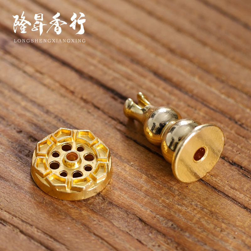 [Factory Wholesale] Gourd Incense Burner Accessories Multi-Functional Incense Holder Incense Stick Incense Rack Alloy Incense Stick