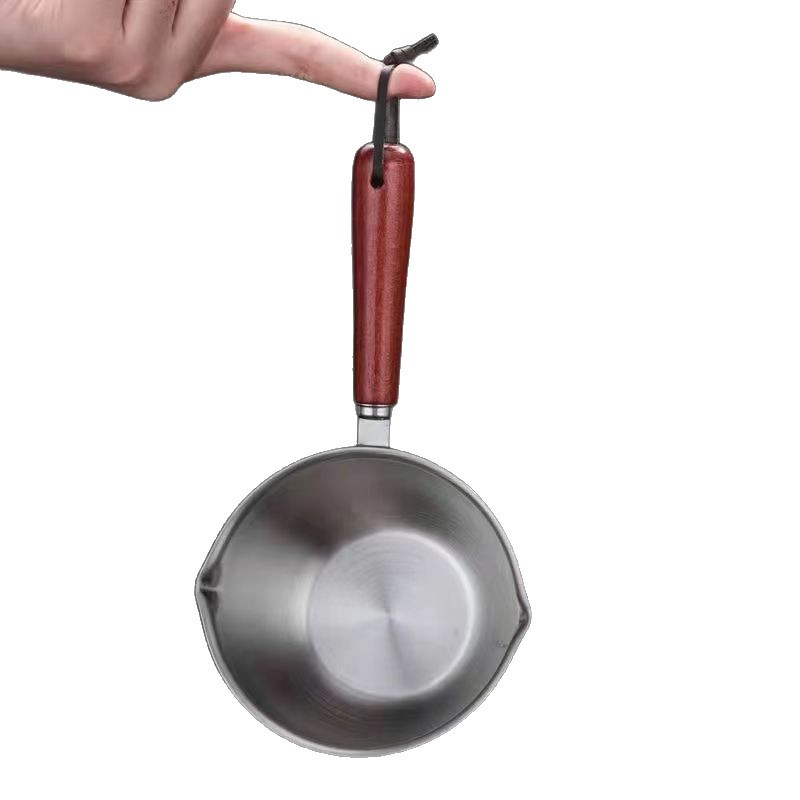Multifunctional Small Stainless Steel Hot Oil Pot Mini Oil Pouring Pot Special Small Spoon Tool for Oil Splashing