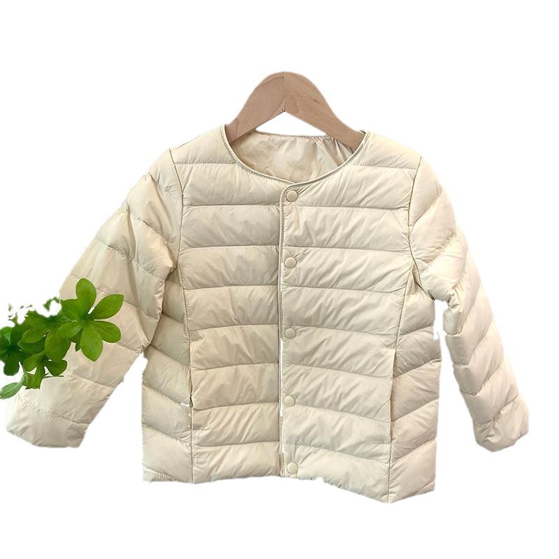 Cross-border Pinghu children's lightweight down jacket liner outer wear 2023 Winter medium and large Children girls baby white duck down