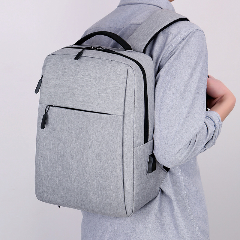 2024 cross-border backpack men's sense of single pull shoulder bag wholesale men's business multifunctional computer bag usb
