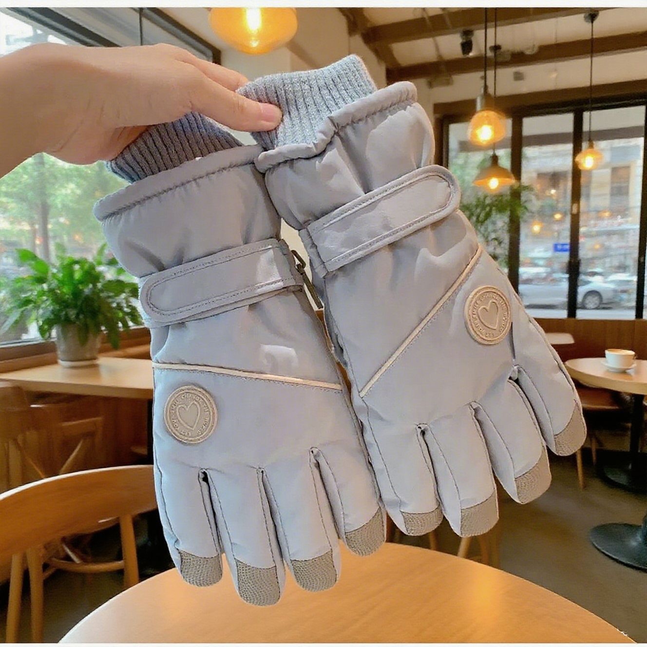 Лыжные перчатки для женщин, новые осенне-зимние, с флисовой подкладкой, утолщенные, теплые, для электровелосипедов и велоспорта, с сенсорным экраном