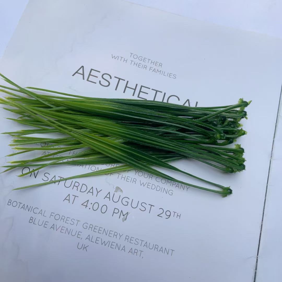 Plant Wall Green Artificial Flowers, Water Plants, Spring Grass, Flower Arrangement Accessories, Outdoor Scenery, Wedding Decoration, Soft Decoration Design