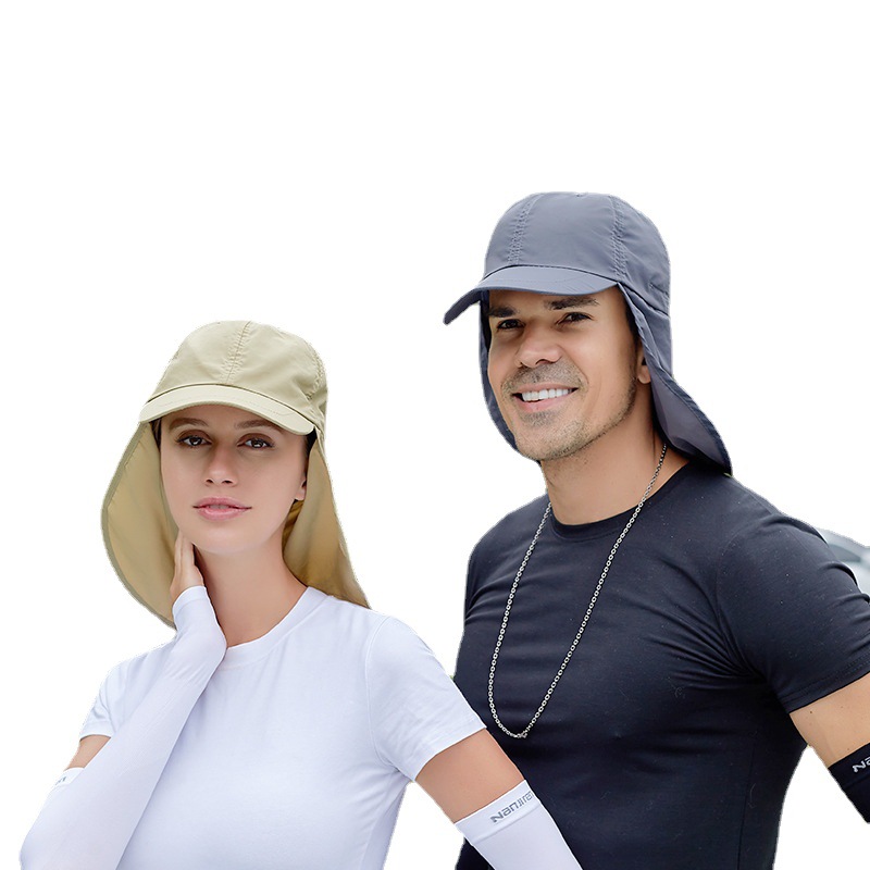 Outdoor Baseball Cap Waterproof Sports Cap Suitable for Adventure Summer Fisherman Hat Fishing Neck Guard Shawl Hat Waterproof Quick-Drying