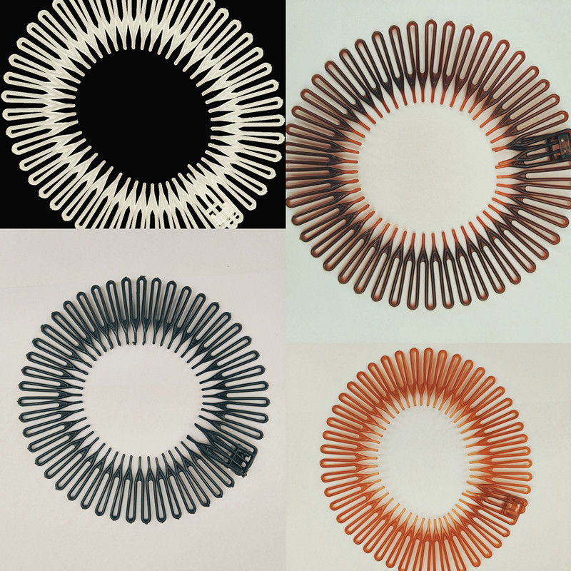 Cross-border cute rice powder comb simple spring comb wig comb comb comb plastic fat comb flow sea soft comb broken hair artifact