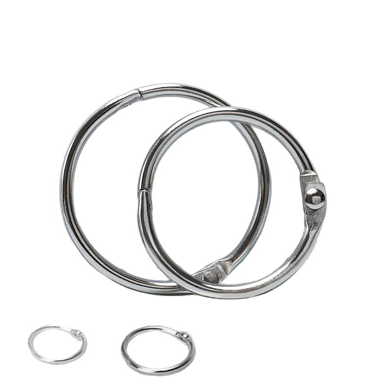 Metal Book Ring Card Ring Binder Ring Open Ring Buckle Binder Buckle Open Ring Binding Ring Desk Calendar Iron Ring Buckle