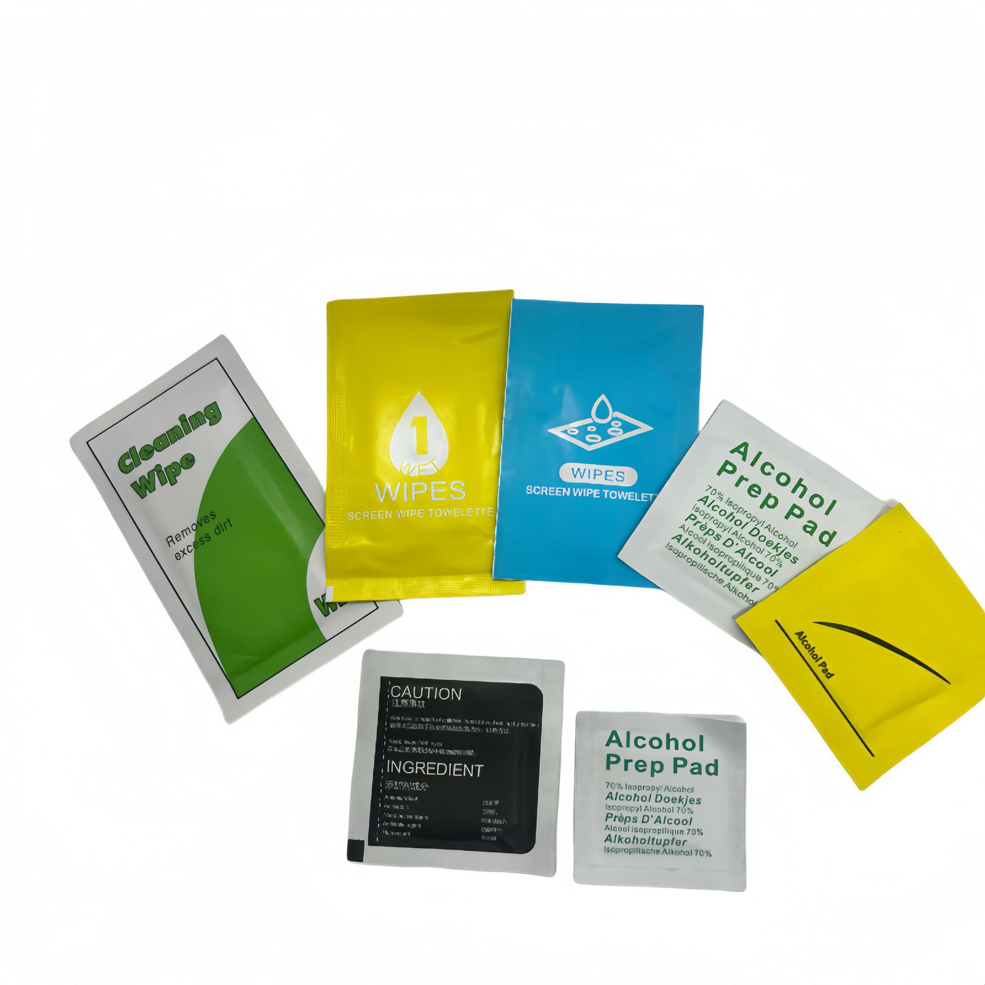 Alcohol cotton sheet manufacturers screen cleaning wipes alcohol bag film suit cleaning bag glasses disinfection kit