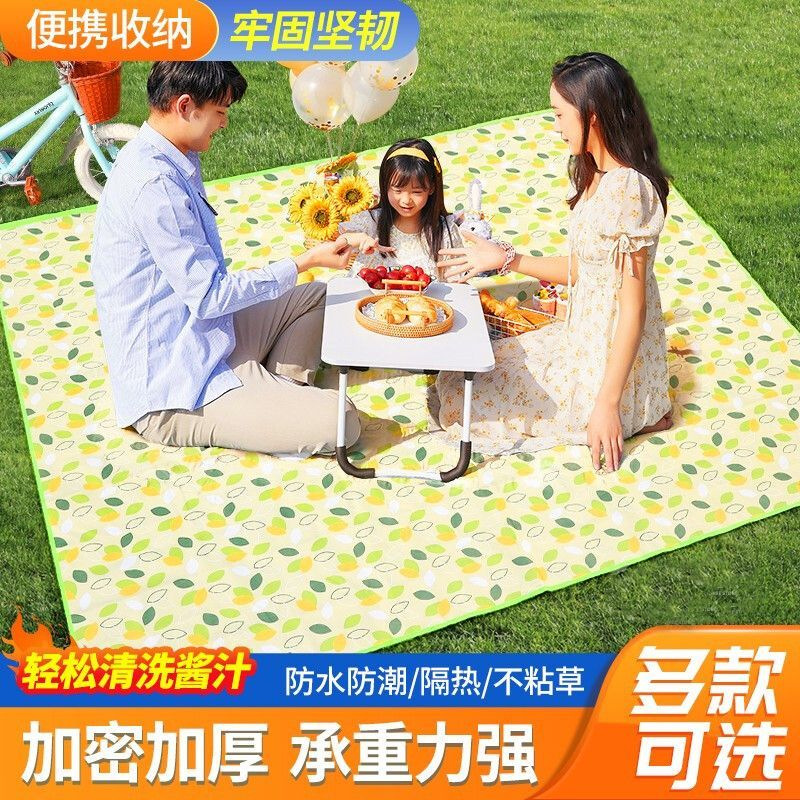 Outdoor picnic mat waterproof moisture-proof thickened mat tent mat portable storage picnic outing camping linen mat