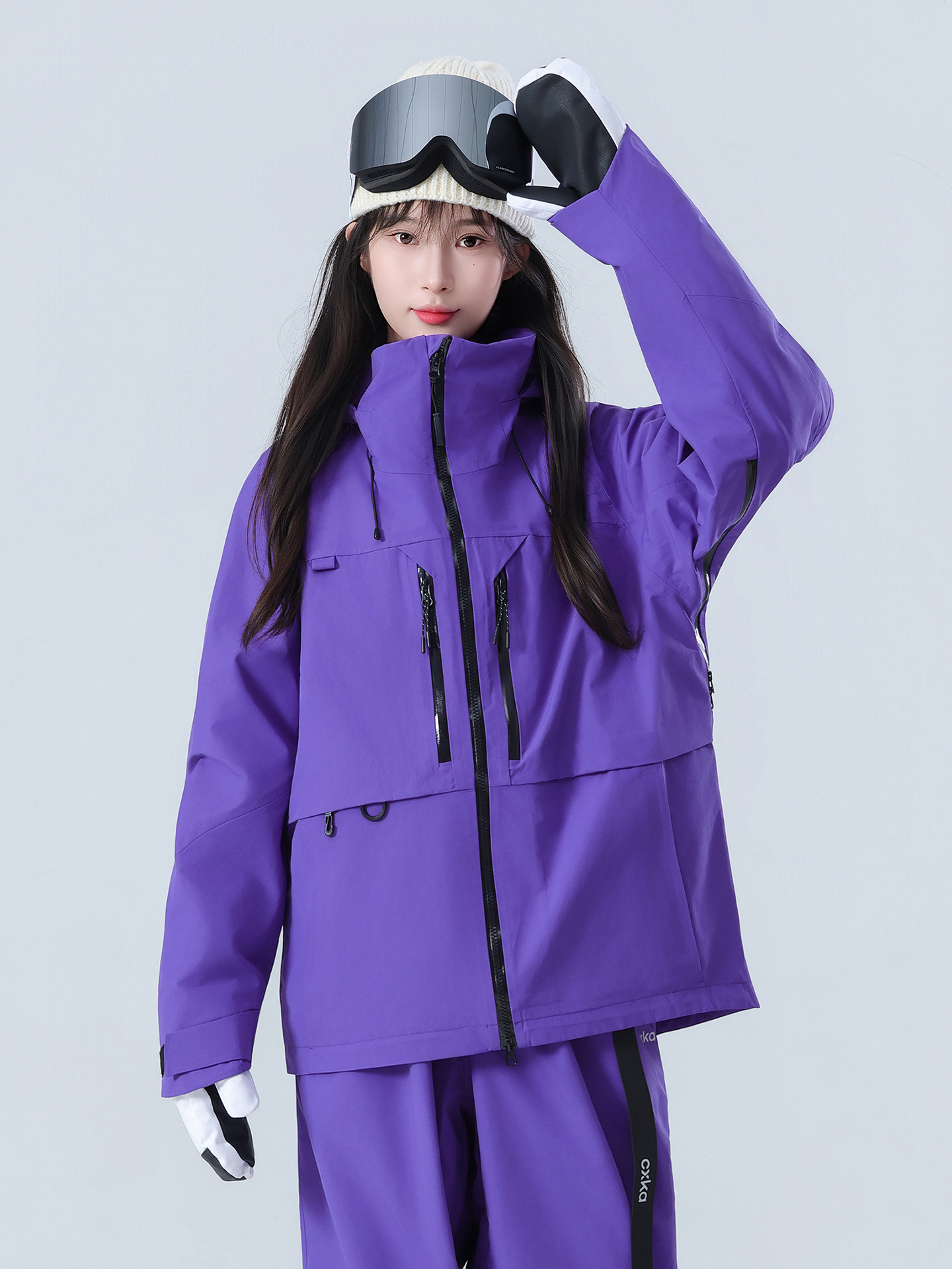 Ski Jacket for Women and Men, Snowboard Waterproof Thickened Fully Taped Professional Snow Suit Set 3L New Winter Model