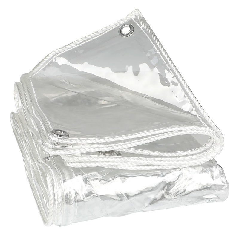 Transparent Rain Cover Plastic Sheet Rainproof Cloth Thickened Pvc High Transparency Tarpaulin Balcony Windproof Fabric Tear-Resistant
