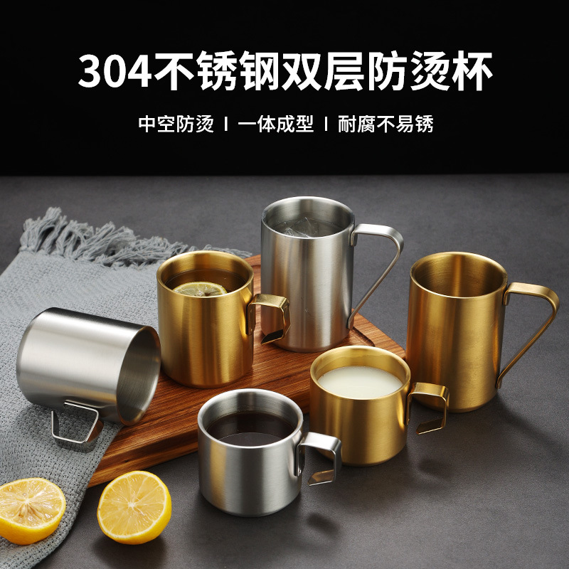 Корейская чаша из нержавеющей стали, для детей, молока, чая