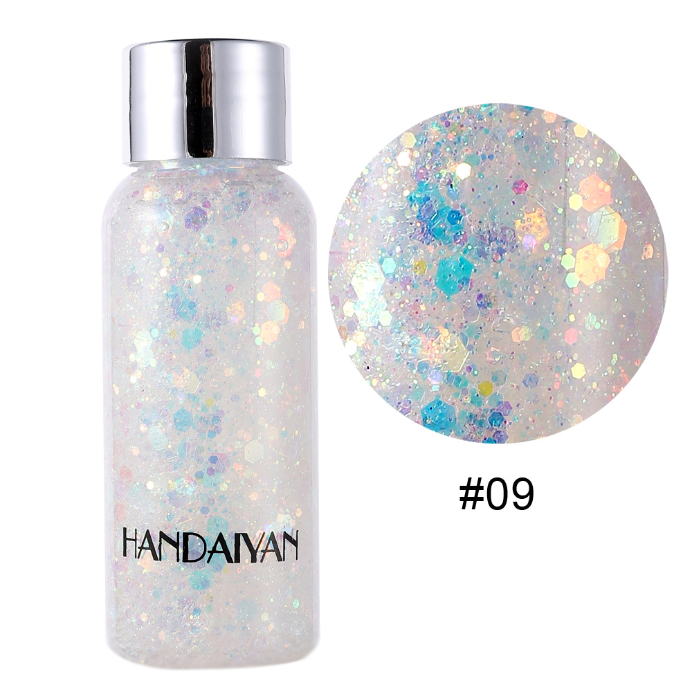 Handaiyan Cross-Border Sequin Eye Shadow Gel Cream Performance Stage Makeup Laser Large Sequin Flash Body Gel