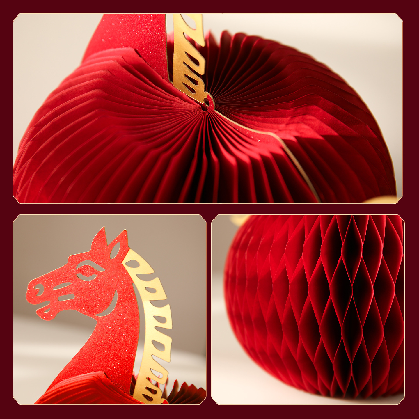 2026 New Year of the Horse Ornaments New Year Arrangements Spring Festival Zodiac Horse Large Festive Desktop Blessing Ornaments