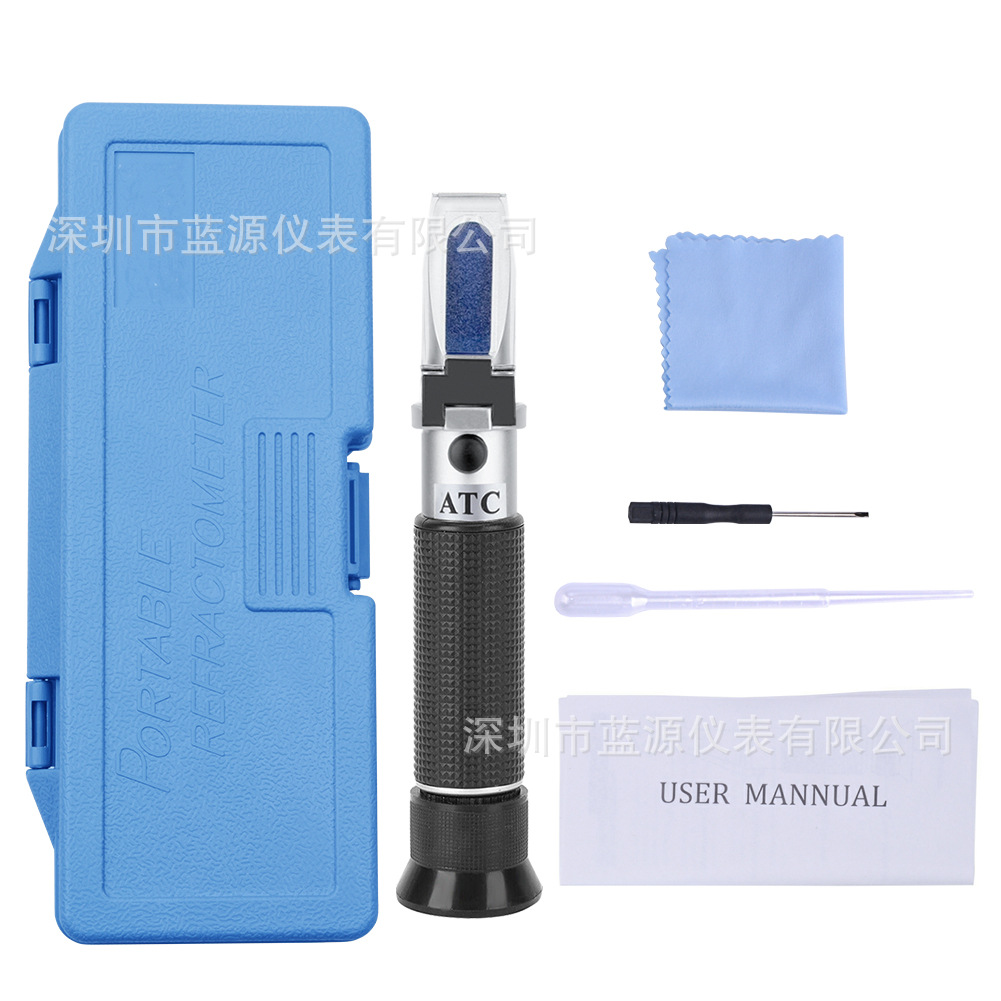 Spot Seawater Salinity Meter 0-100‰ Handheld Refractometer Optical Hydrometer for Sea Tank Fish and Shrimp Breeding