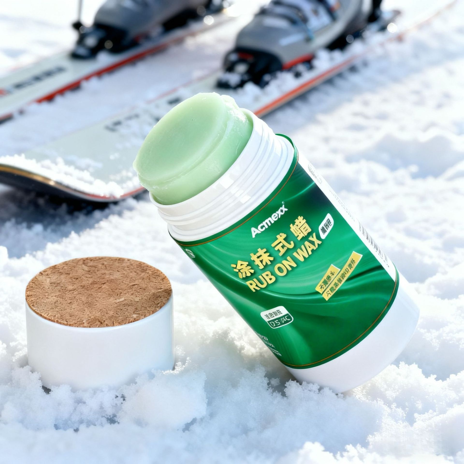 Acmexx Портативный готовый к использованию воск для лыж для одних и двойных досок, быстрое и удобное холодное восковое покрытие, воск для начинающих