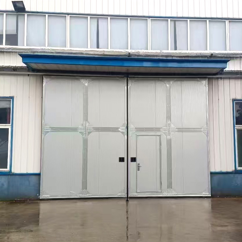 Industrial Sliding Door Workshop Automatic Induction Sliding Door Electric Factory Door Steel Door Fast Sliding Door