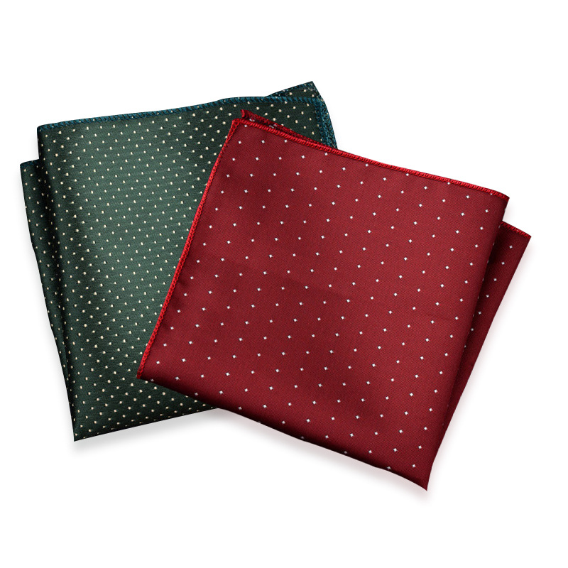 Men's suit small square scarf factory wholesale fashion polyester fashion accessories vintage embroidery pattern pocket towel men's clothing