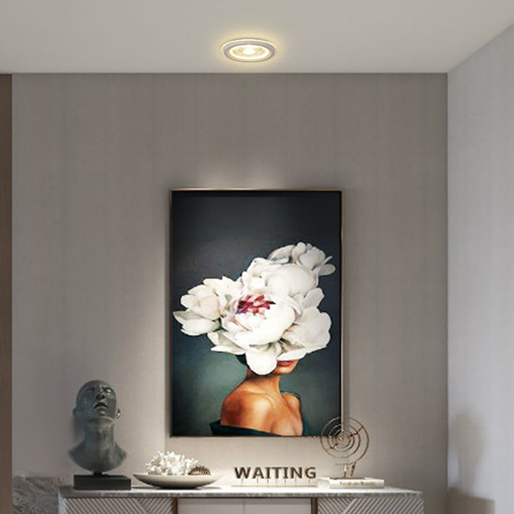 Led Glass Panel Light Factory Direct Sales Large Quantity in Stock Embedded 6W10W Three-Color Dimming Downlight Skd Cross-Border