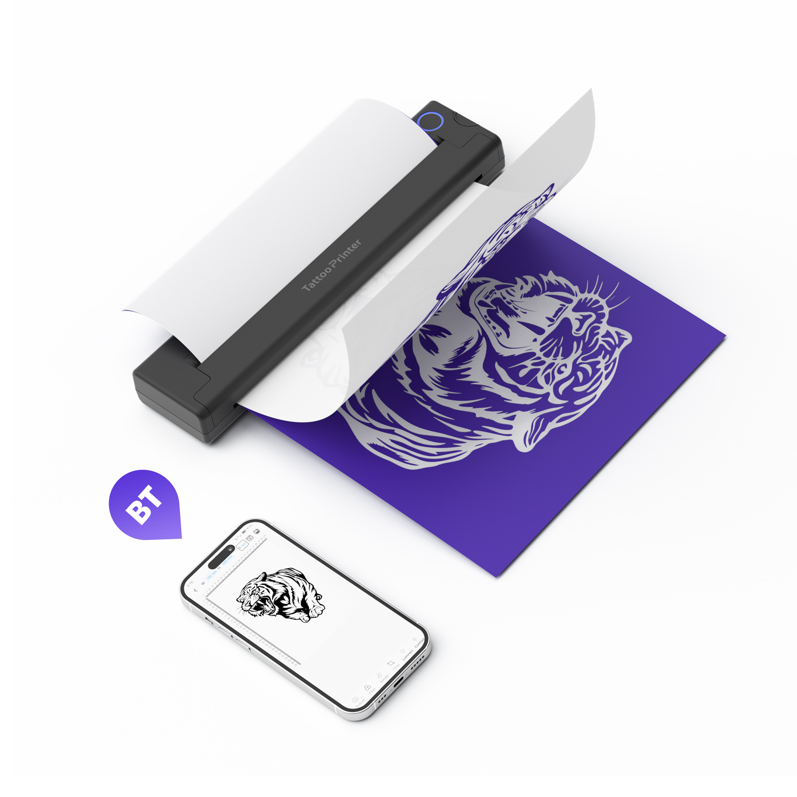 A46 Tattoo Printer/Thermal Transfer Printer Customized Production Tattoo Printing High Definition Cross-Border Export Oem