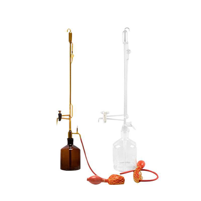 Brown Fully Automatic Zero-Return Burette 10Ml/25Ml/50Ml Ptfe Piston Acid-Base Universal Complete Set of Experiments
