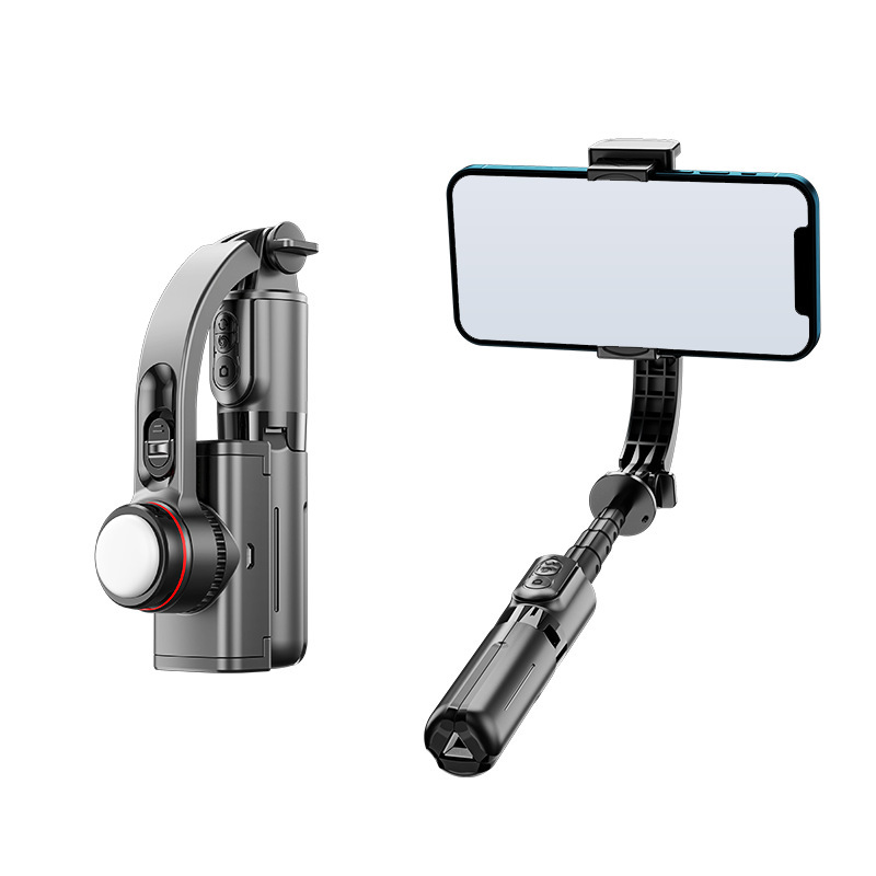 New L18S mini mobile phone stabilizer universal handheld gimbal anti-shake selfie stick fill light live broadcast bracket