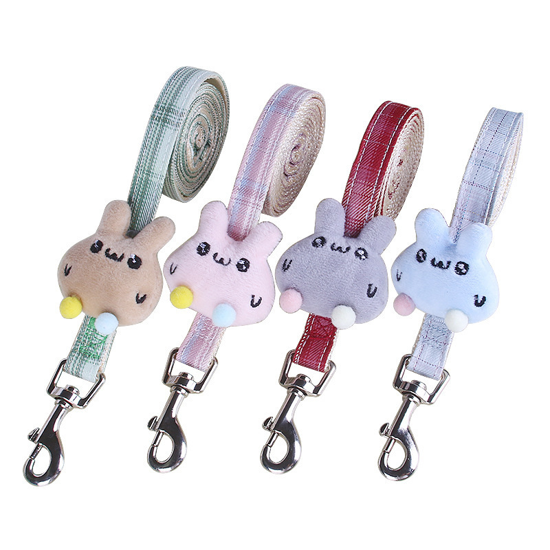 Cross-border adjustable cat leash Pet Rabbit series set small dog dog leash dog I-shaped chest strap