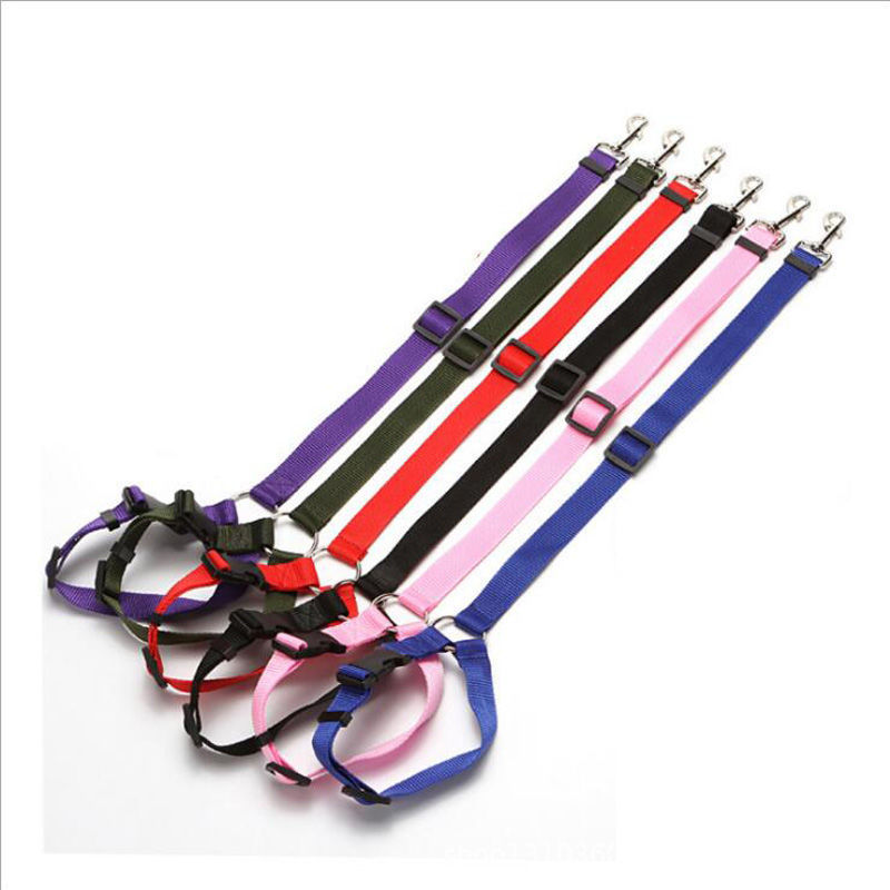 Pet Car Safety Belt Car Supplies Dog Safety Rope Car Headrest Traction Rope Small and Medium Dog Chest Back Buckle