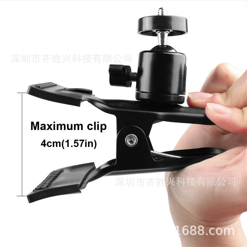 Thumb Piano Guitar Mobile Phone Clip Rotatable Live Video Recording Guitar Mobile Phone Holder Ukulele Music Score Clip